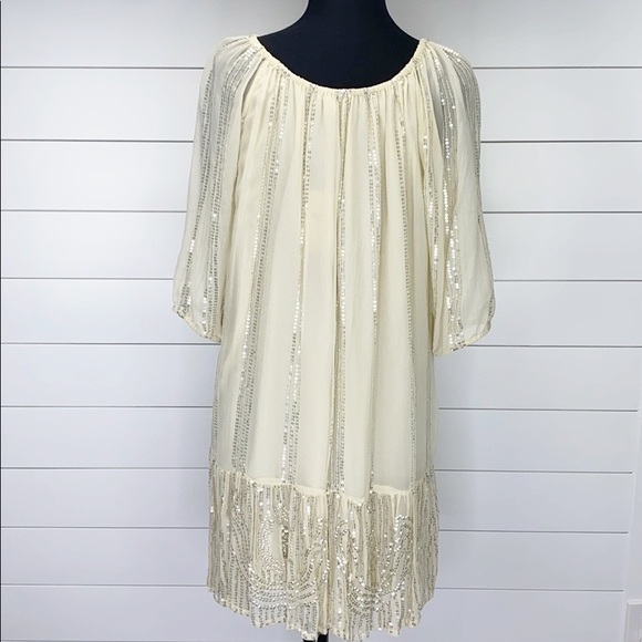 ANTHROPOLOGIE CAROLINA K Charo Beaded Swing Dress - Picture 6 of 14